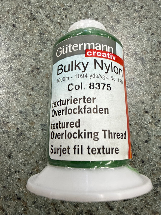 Gutermann Bulky Nylon Thread – 8375/Emerald 1000m