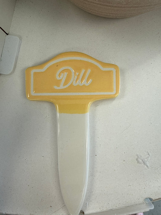 Ceramic garden stick Dill