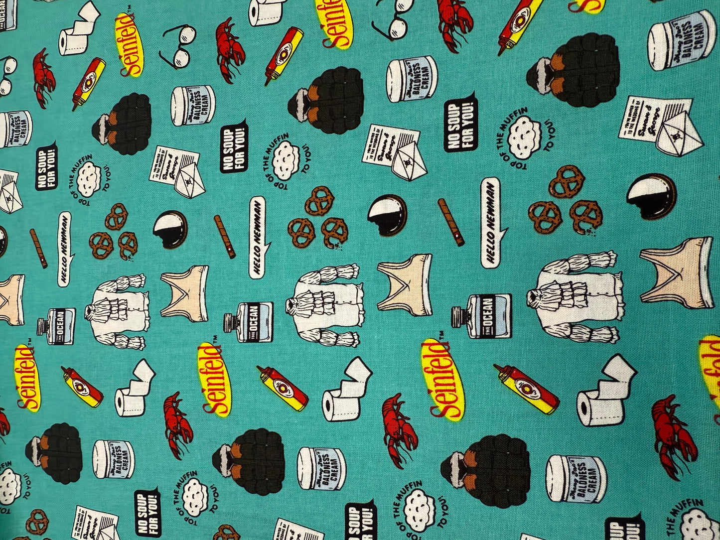 Seinfeld Memorable Moments Cotton Fabric