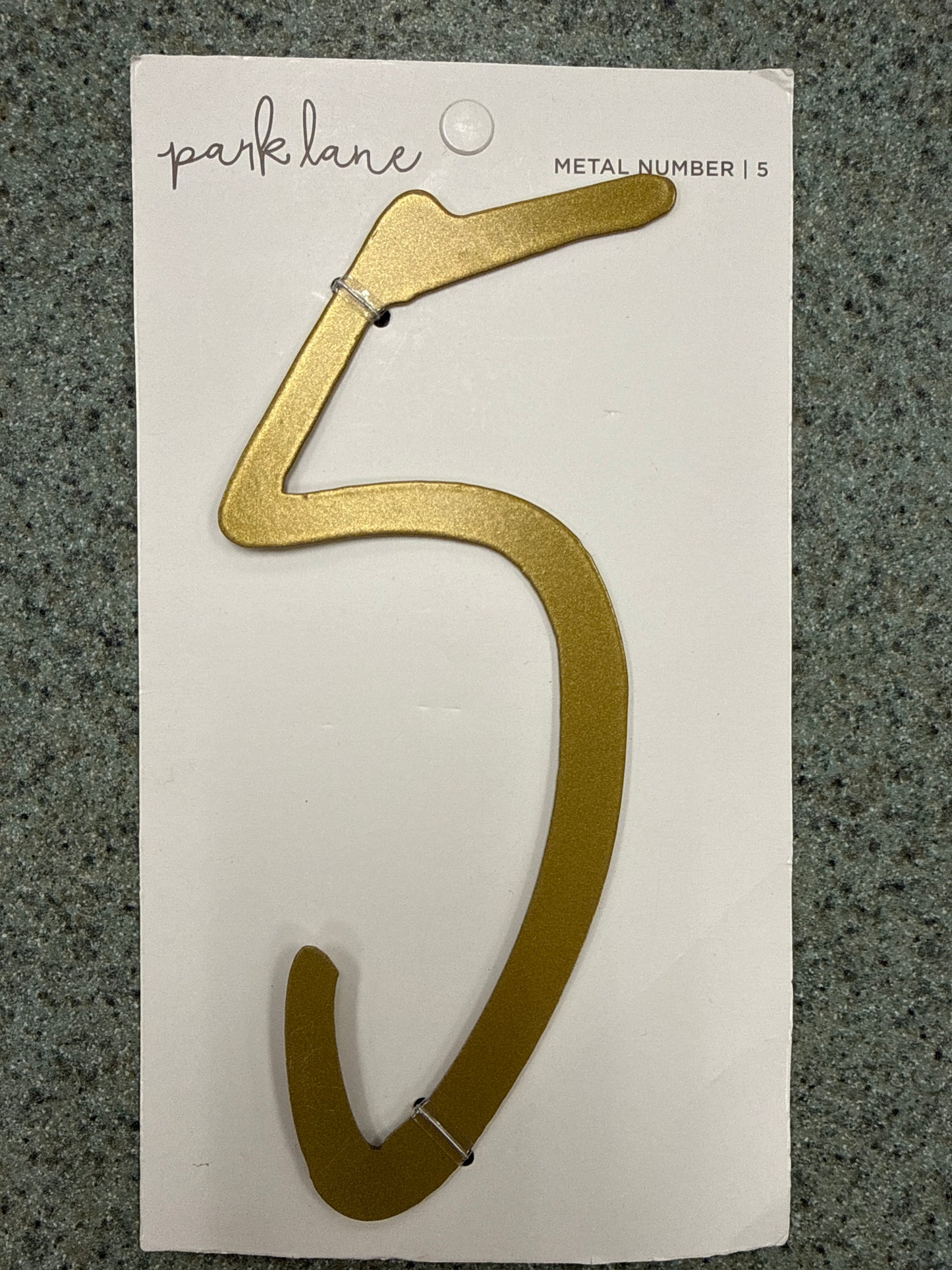 Park Lane Gold Metal House Numbers & Letters