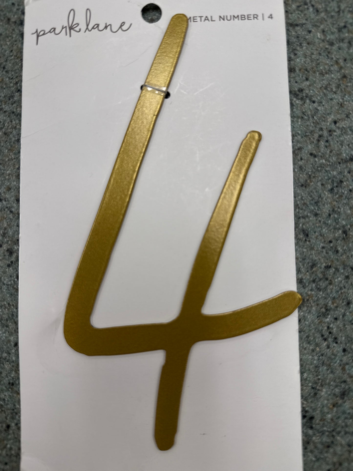 Park Lane Gold Metal House Numbers & Letters