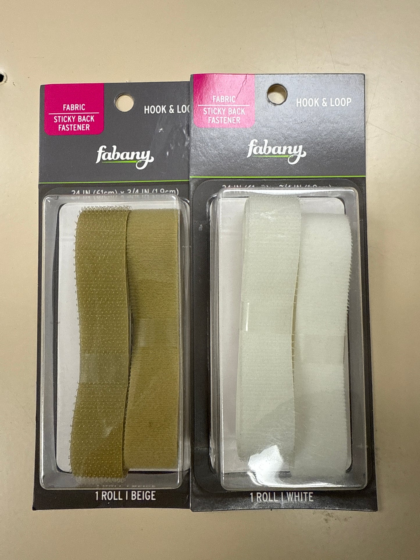 3/4” x 24” Hook & Loop Fastener Strip