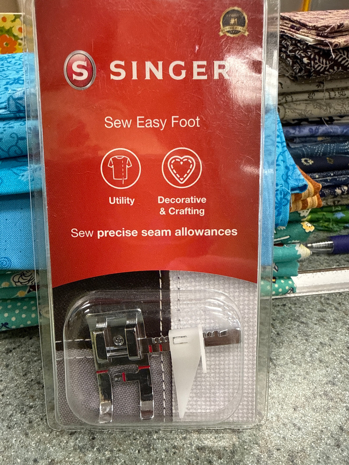 Singer Sew Easy Foot, Precise Seam Allowance Guide Presser Foot