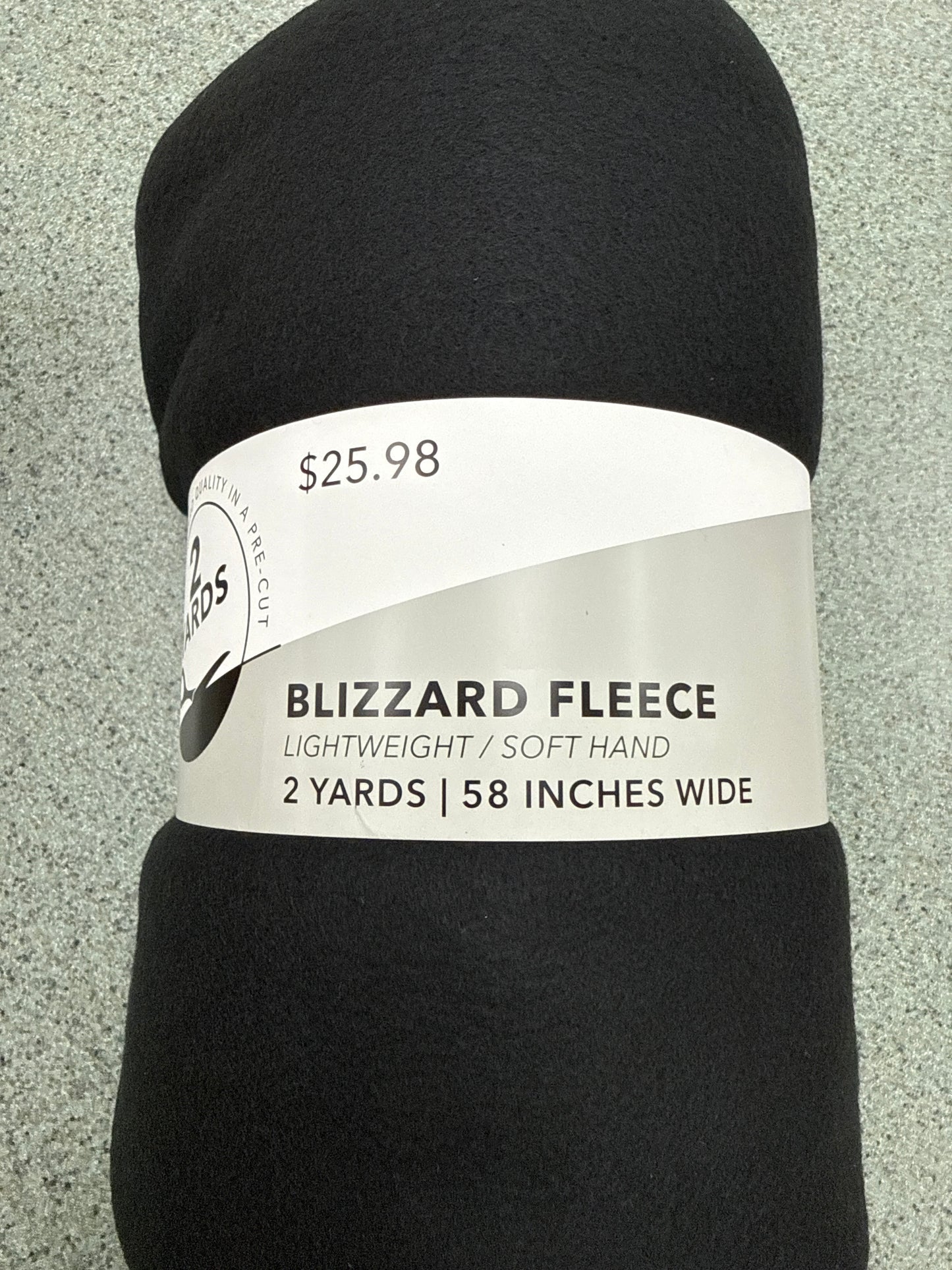 Blizzard Fleece Lightweight/Soft Hand 2 yards, 58” width
