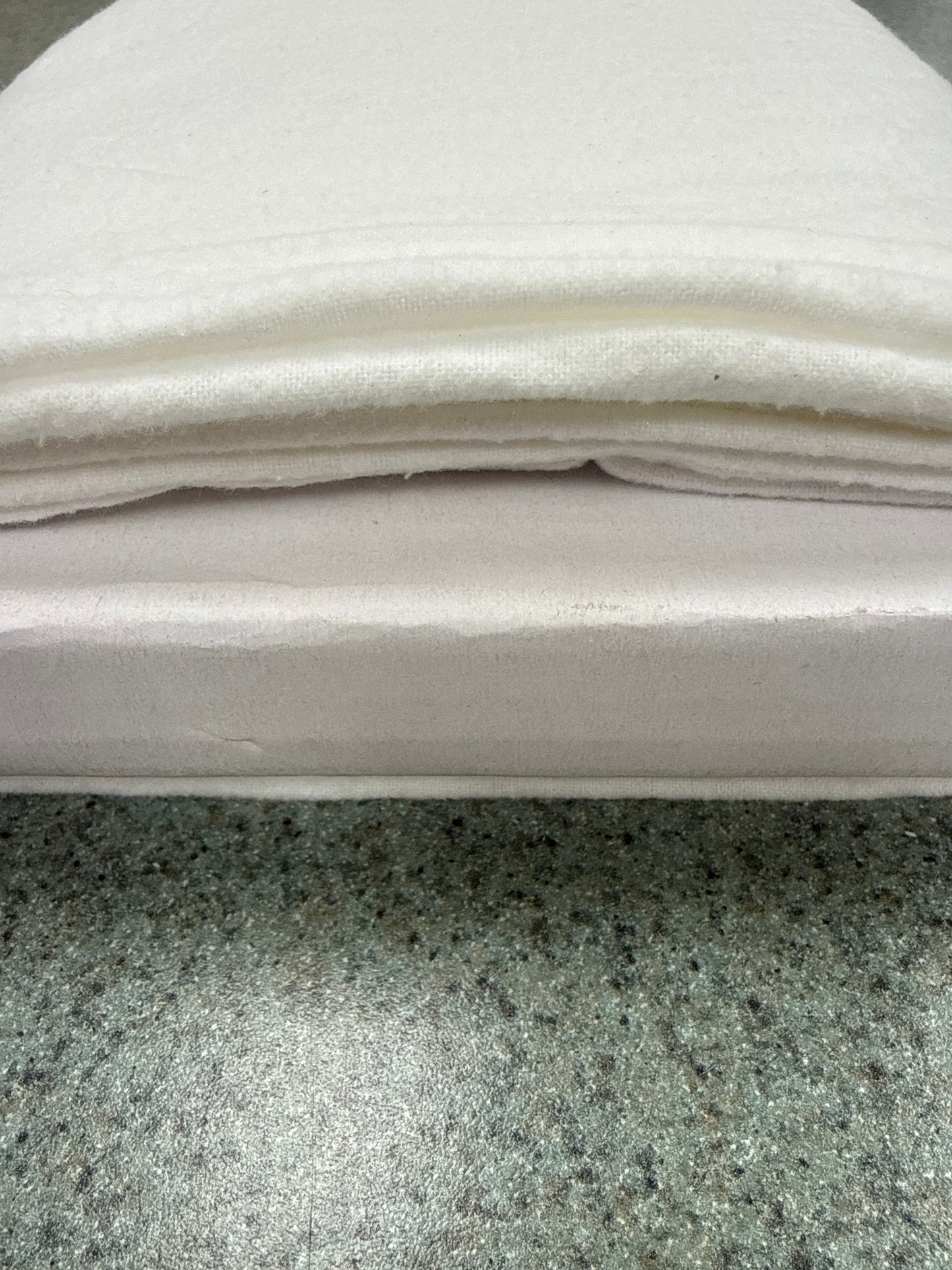 White Cotton Flannel BTY