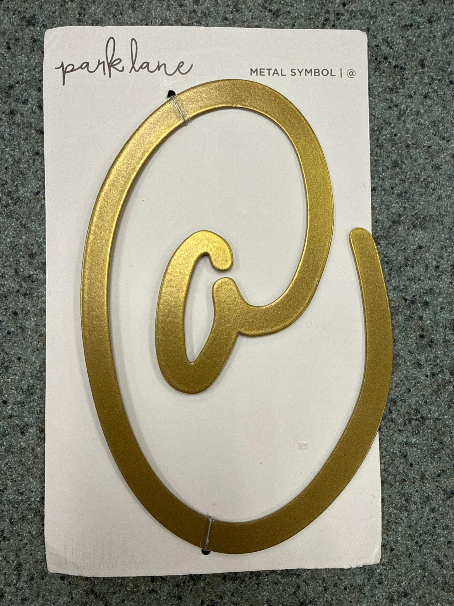 Park Lane Gold Metal House Numbers & Letters