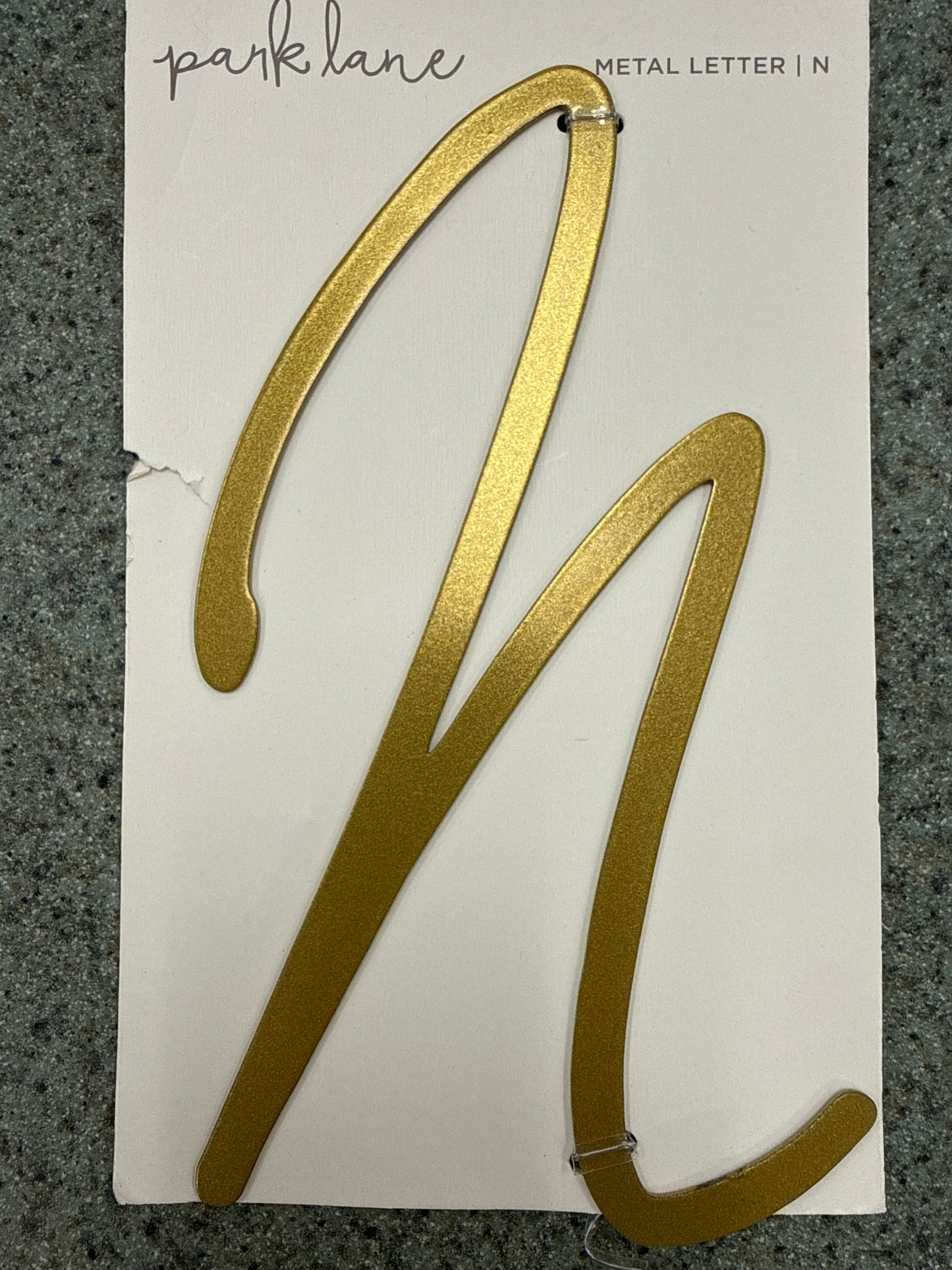 Park Lane Gold Metal House Numbers & Letters