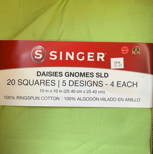 Singer Fabric Cake Bundle - Daisies Gnomes SLD