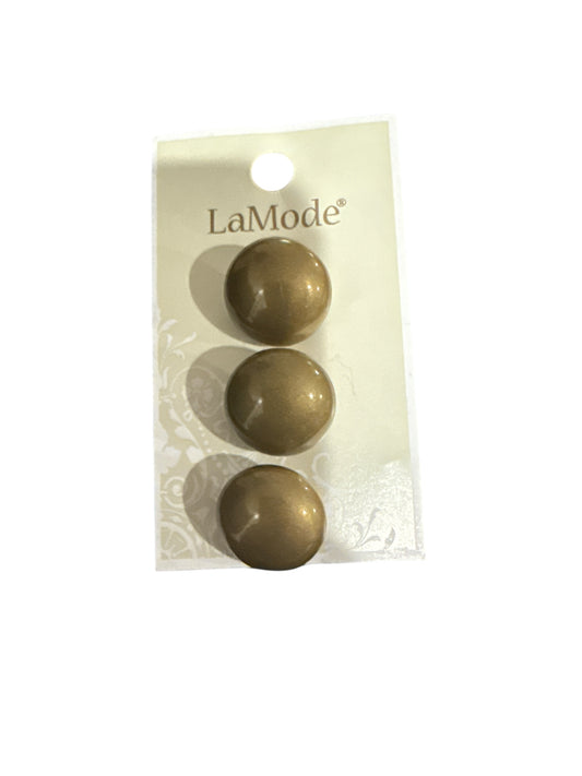 LaMode 3/4” gold button 02638
