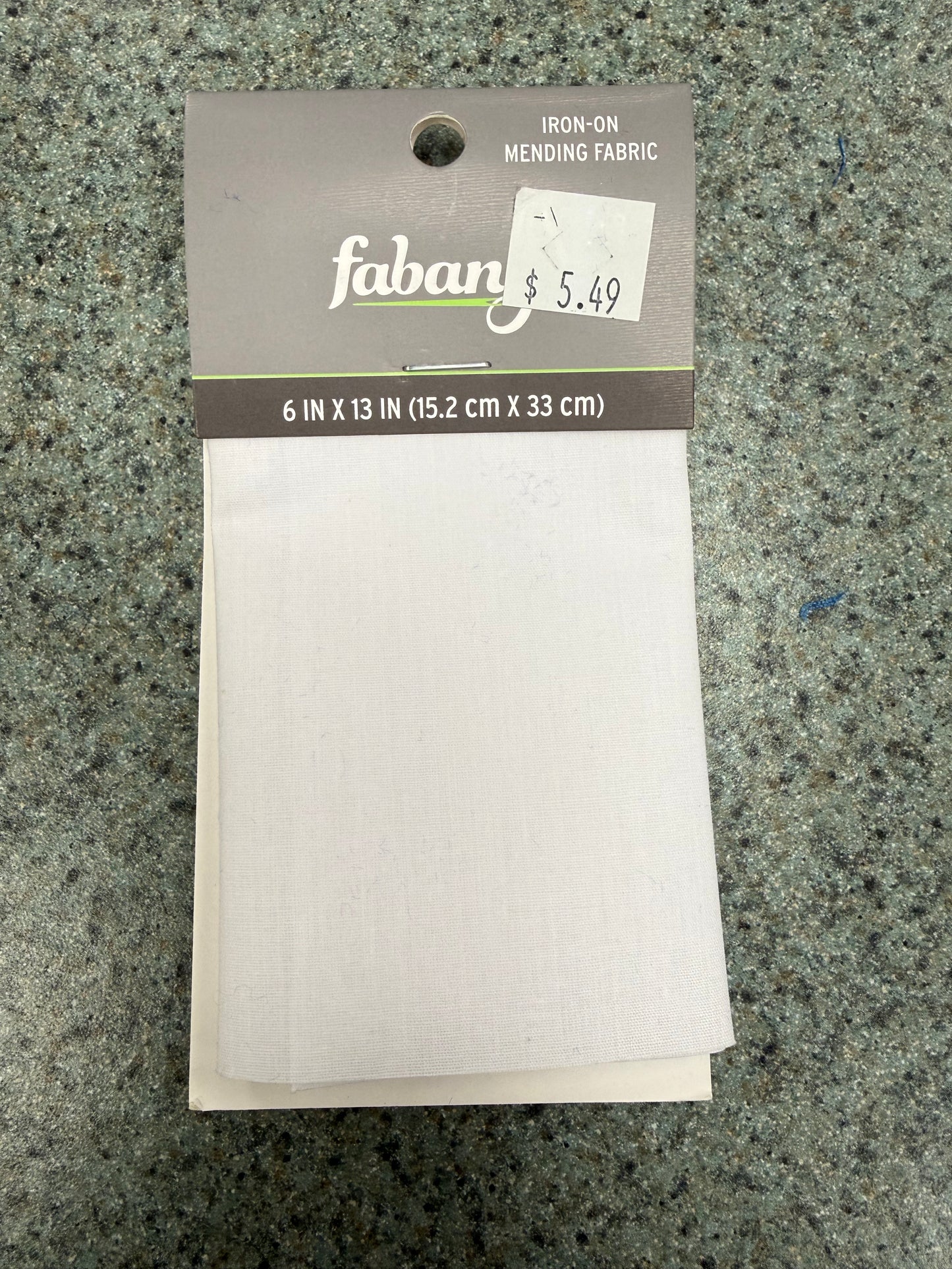 Fabany Iron-On Mending Fabric - white