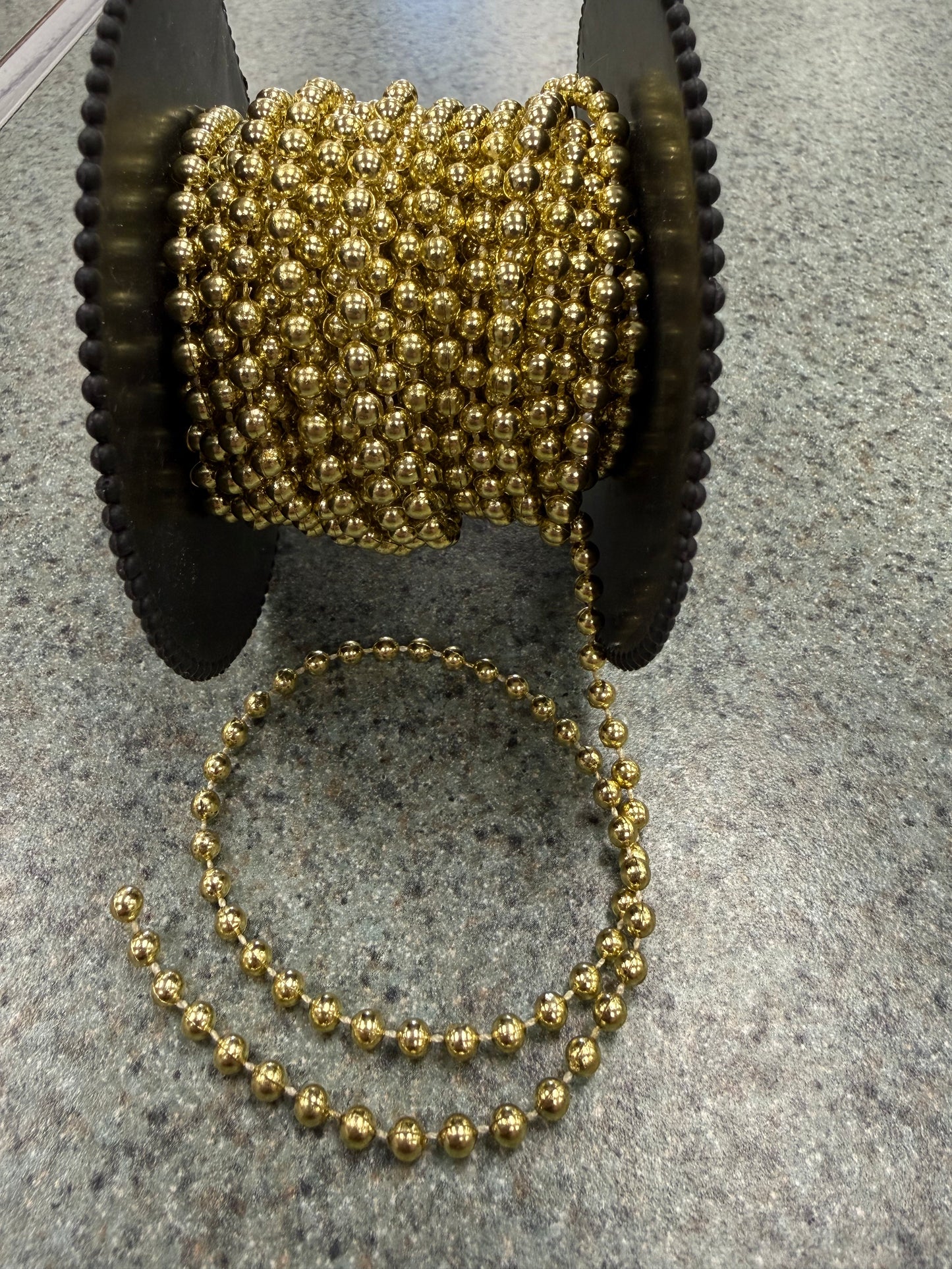 Gold Bead Garland, 4 mm
