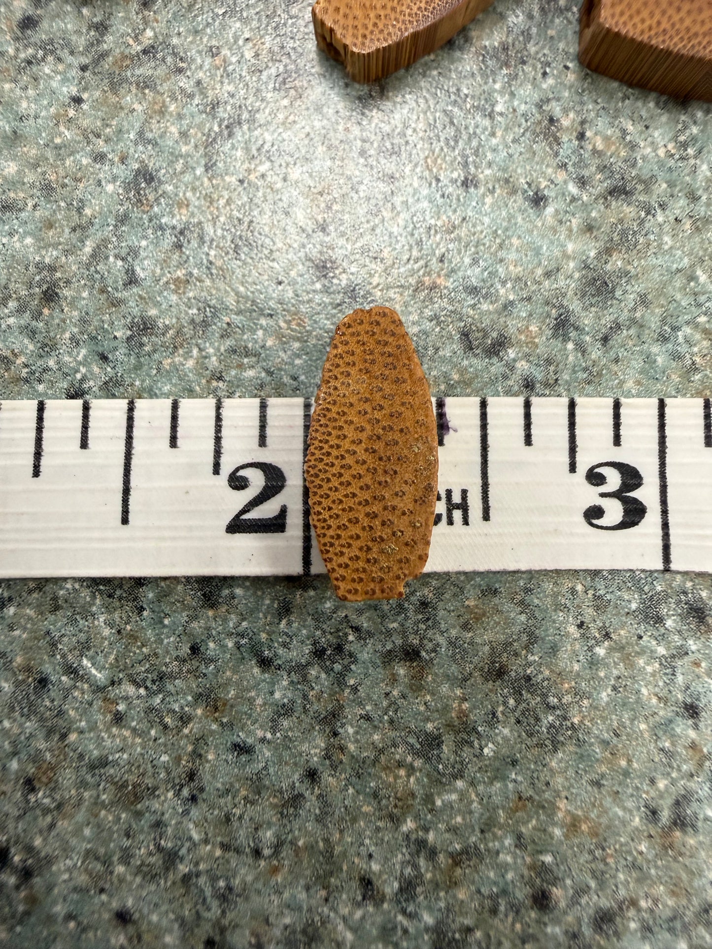 Reclaimed Bamboo Oval Beads – Natural Petal Shape – 25 Count