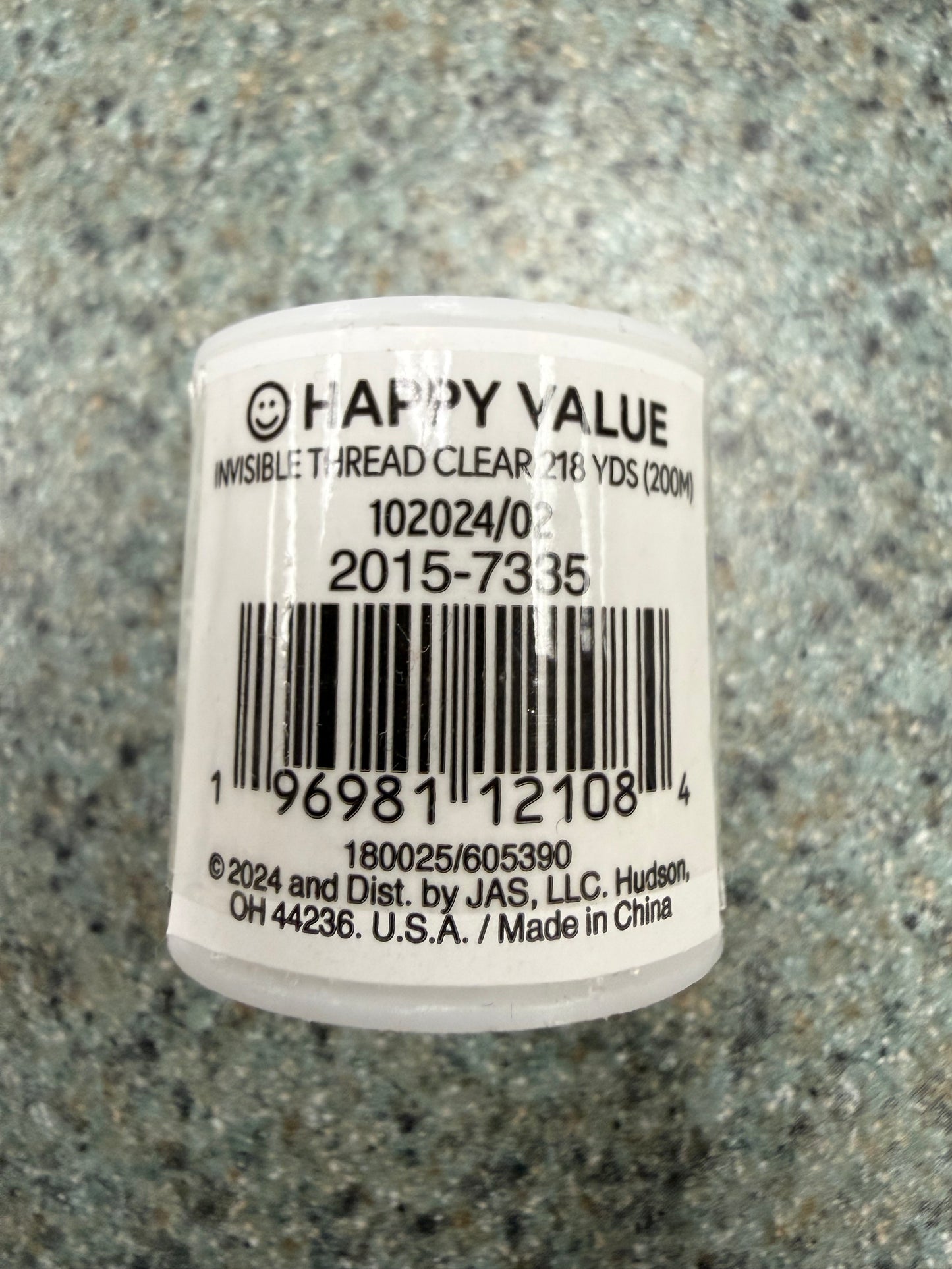 Invisible Clear Sewing Thread – 200m (218 Yards)