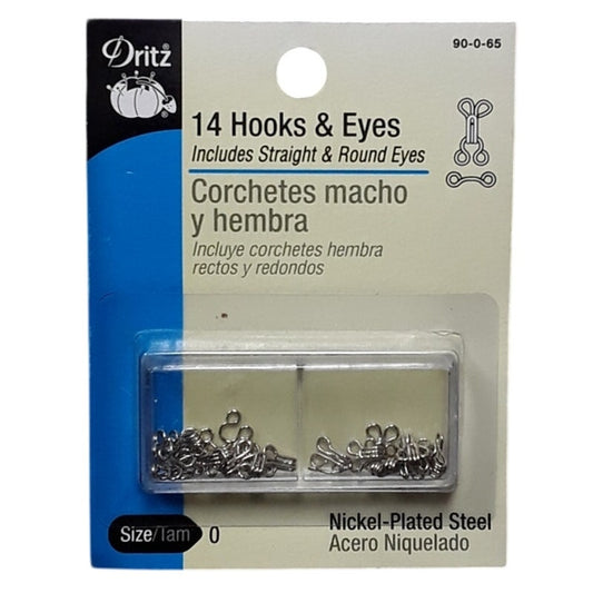Dritz 14 Hooks & Eyes