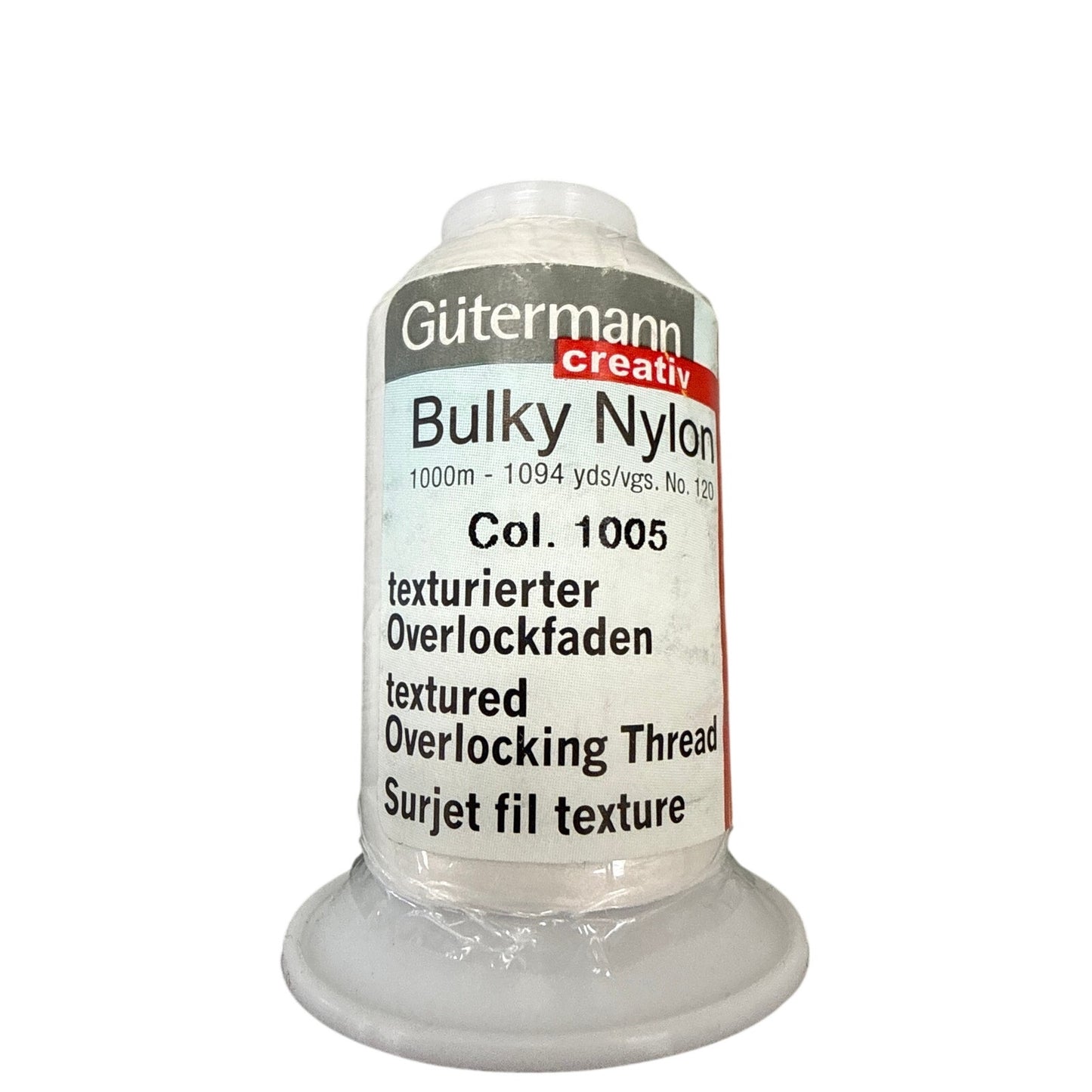 Gutermann Bulky Nylon Thread – 1005/White 1000m