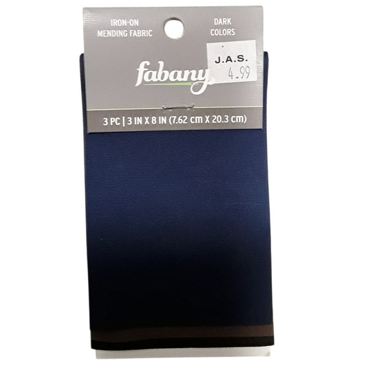 Fabany Iron On Mending Fabric Dark Colors