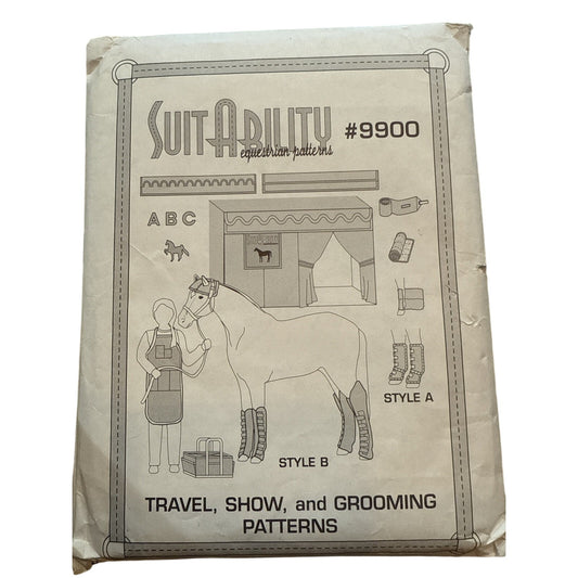 Equestrian Travel Show Grooming Stall Covers & more Suit-Ability Pattern to sew