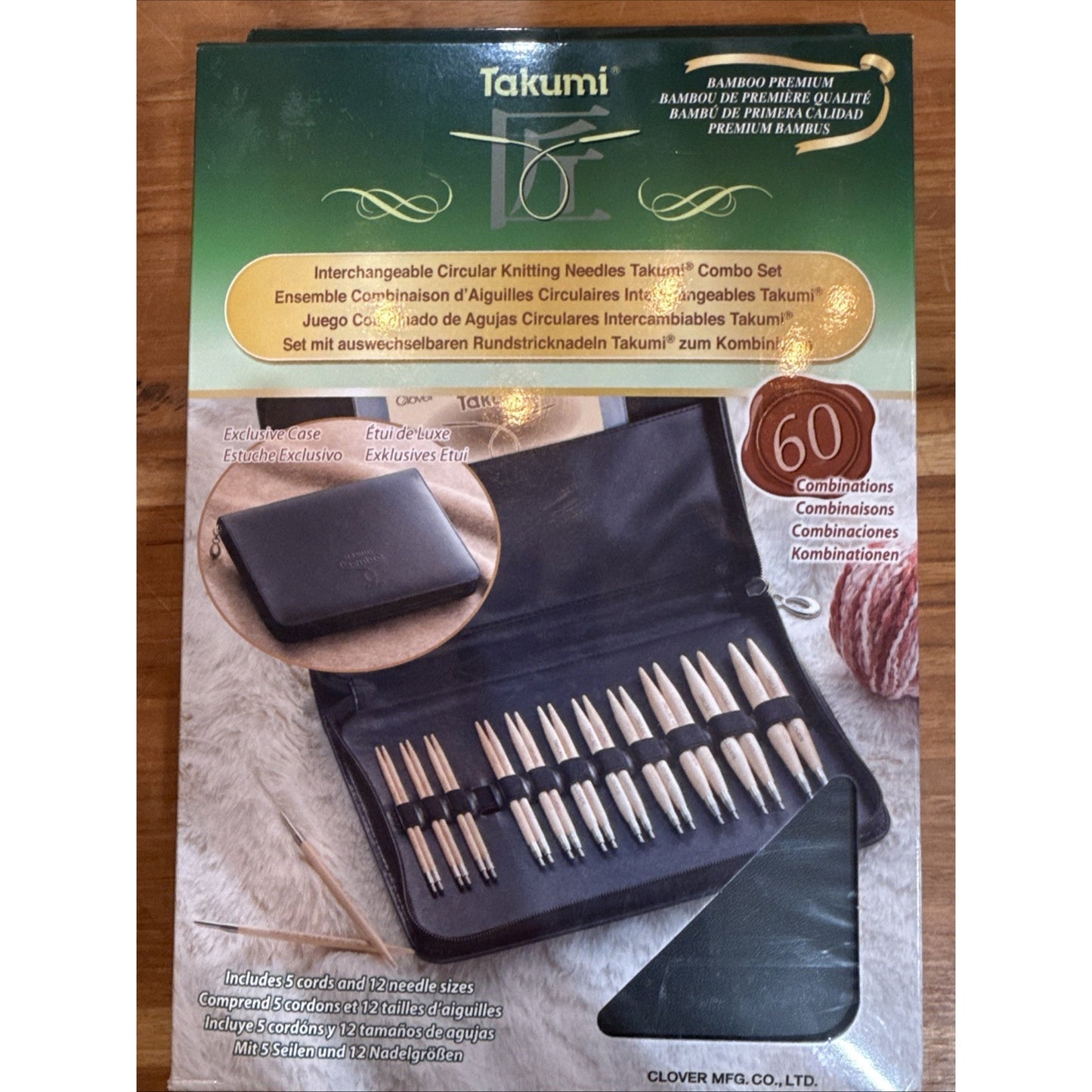 Clover Interchangeable Circular Knitting Needles Takumi Combo\ Set