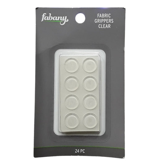 Fabany 24pc Fabric Grippers - Clear