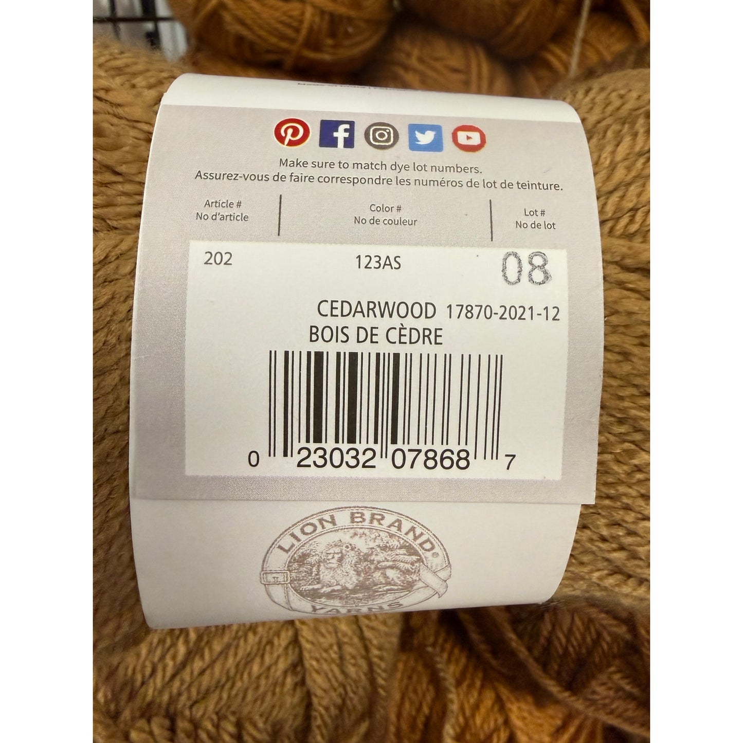 Skein Tones Yarn - Cedarwood
