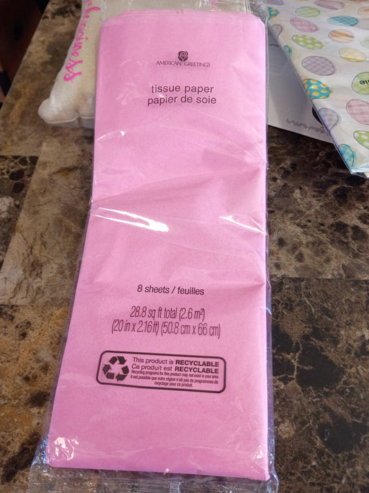 Tissue paper pink
