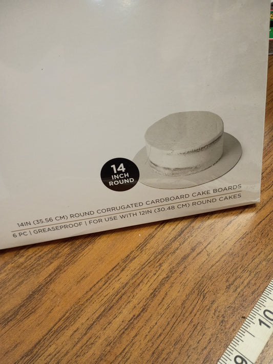5)Cake board 14in round