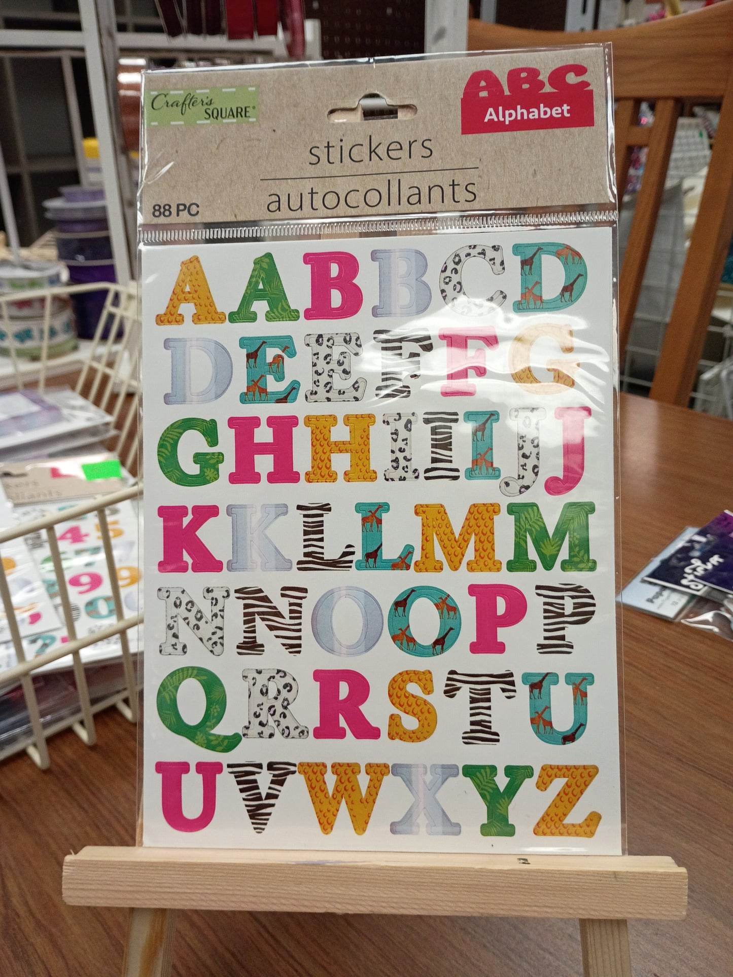 Abc stickers puffy