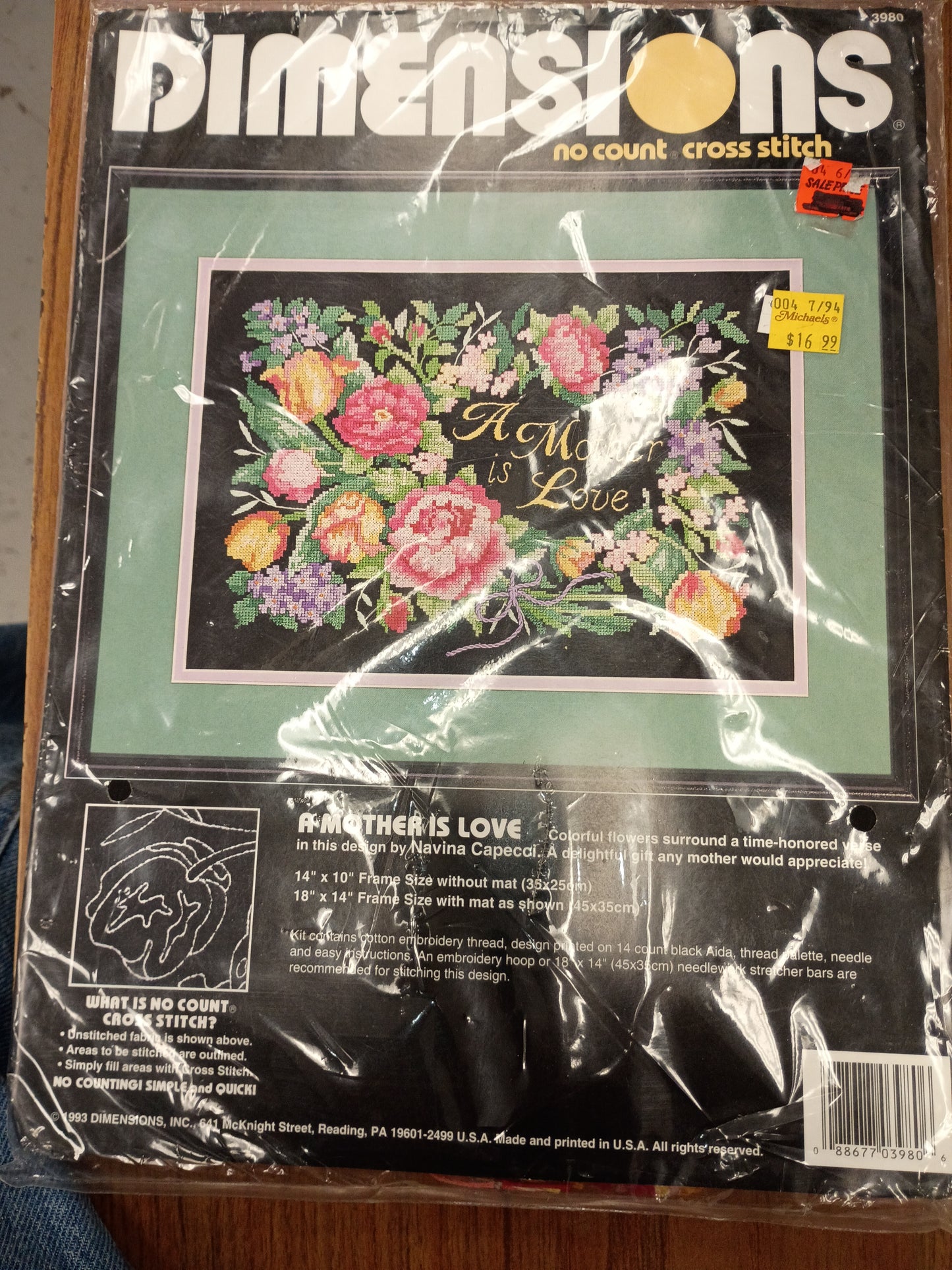 Cross stitch kit A mother is love