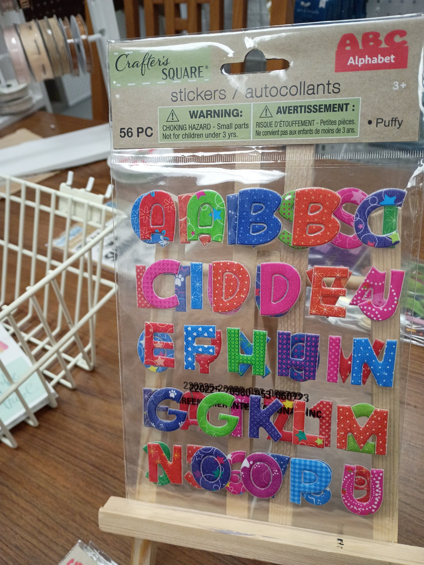 Abc stickers puffy
