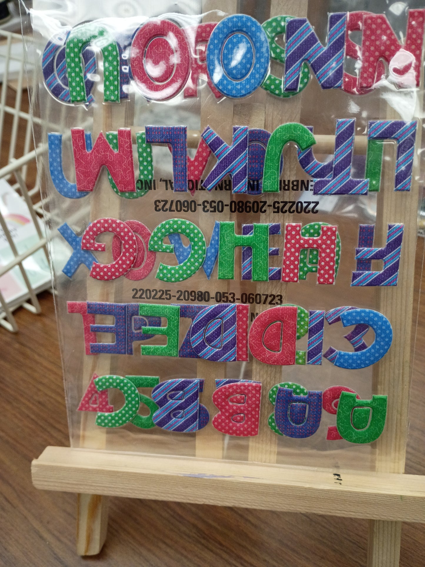 Abc stickers puffy