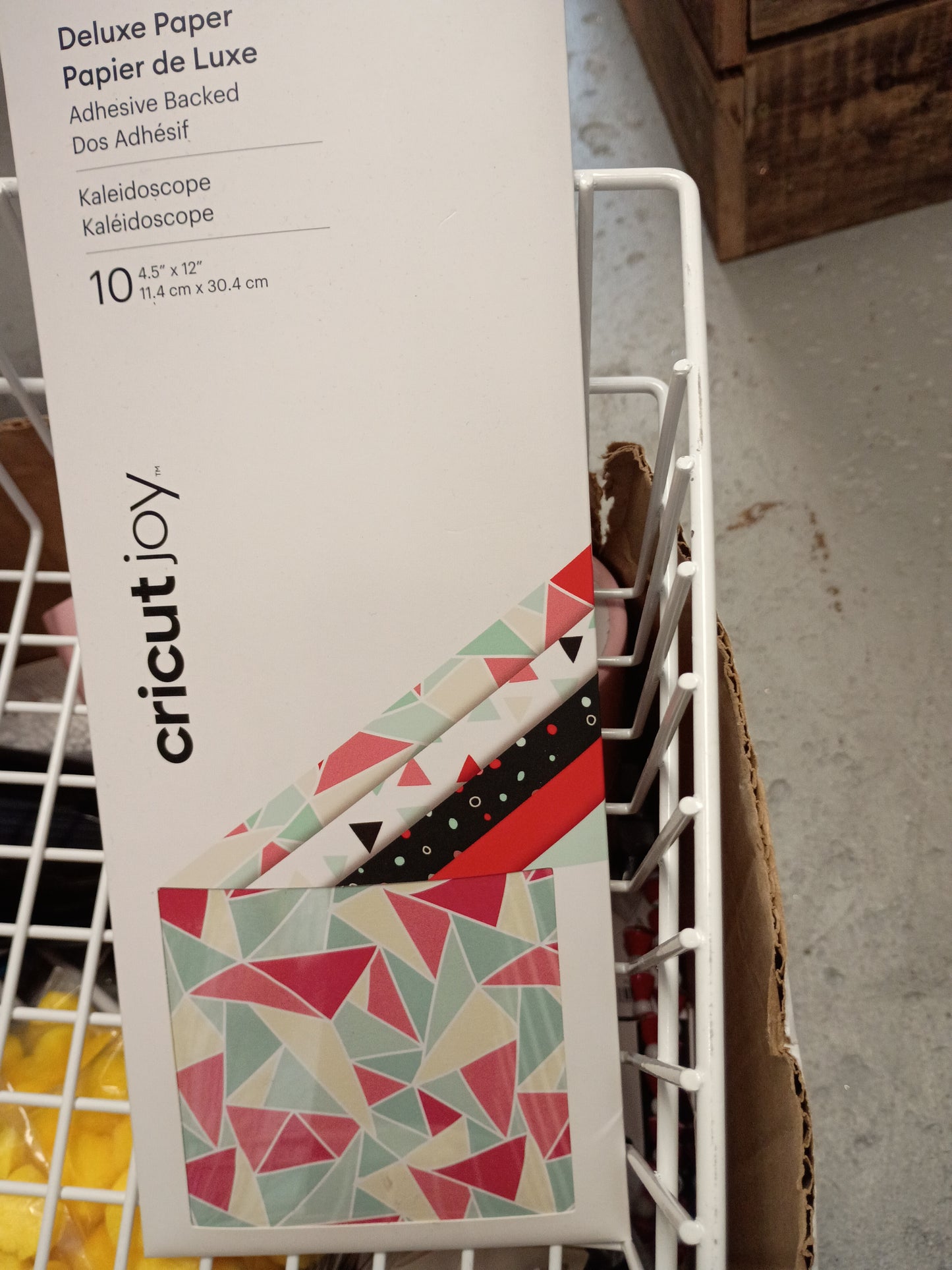 Cricket joy adhesive backed deluxe paper "kaleidoscope"