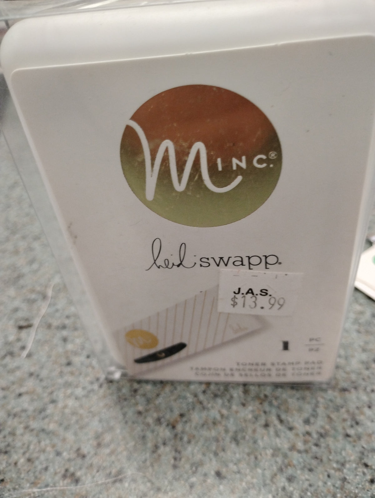 Toner stamp pad