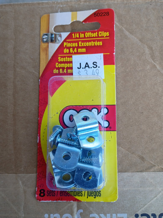 Offset clips 1/4 in OOK