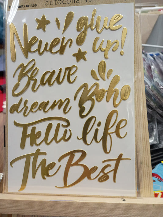 Foil stickersfd