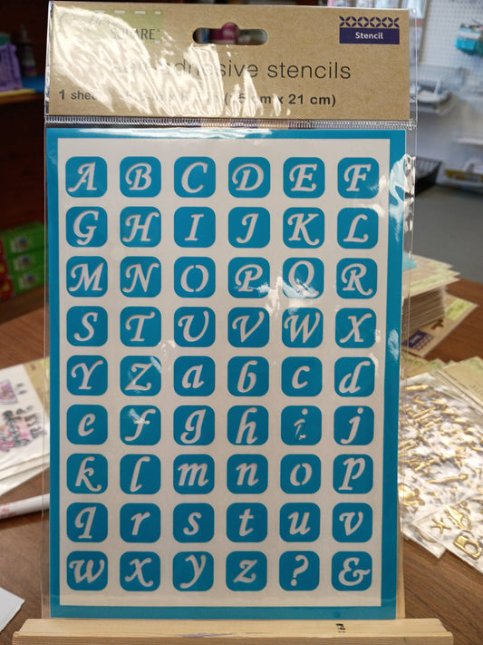 Stencils self adhesive
