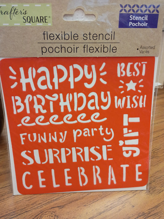 Flexible stencil