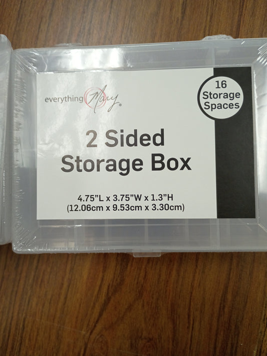 2 sided storage bin - small