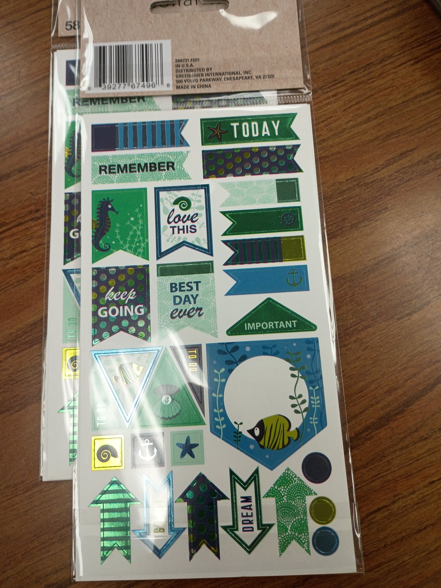 Stickers 58 pc today