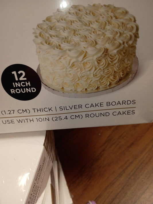 6)Cake board 12in round