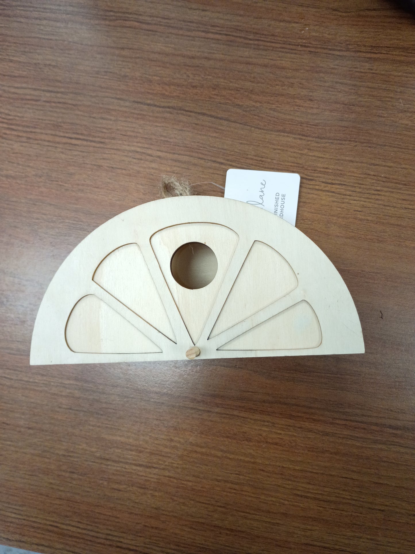 Unfinished bird house