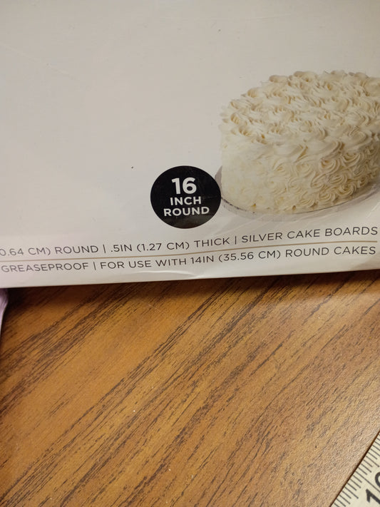 9)Cake board 16in round