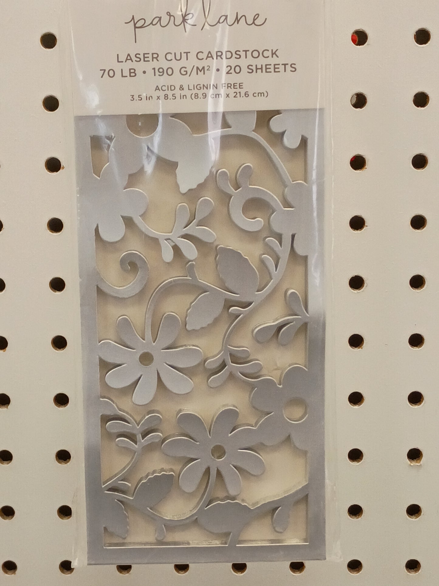 Laser cut card stock