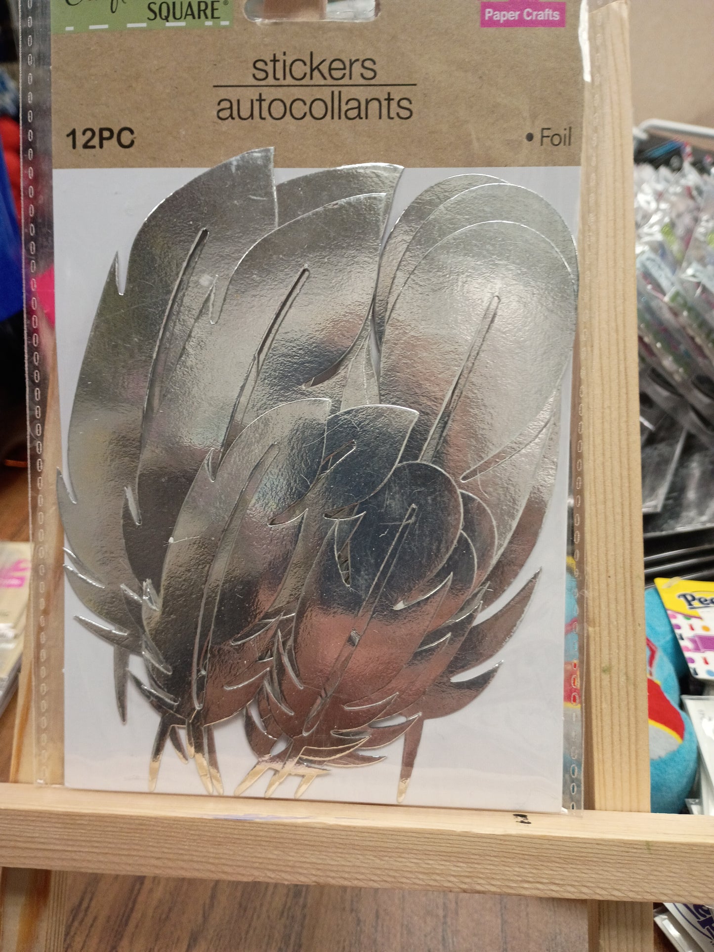 Stickers foil silver
