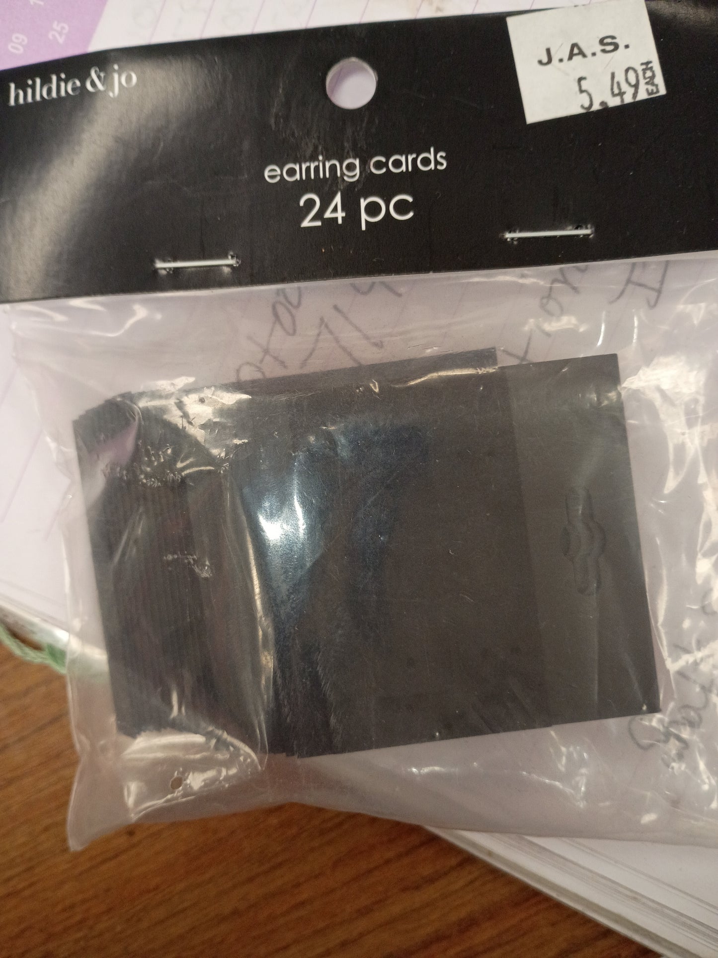 Earring cards 24 pc