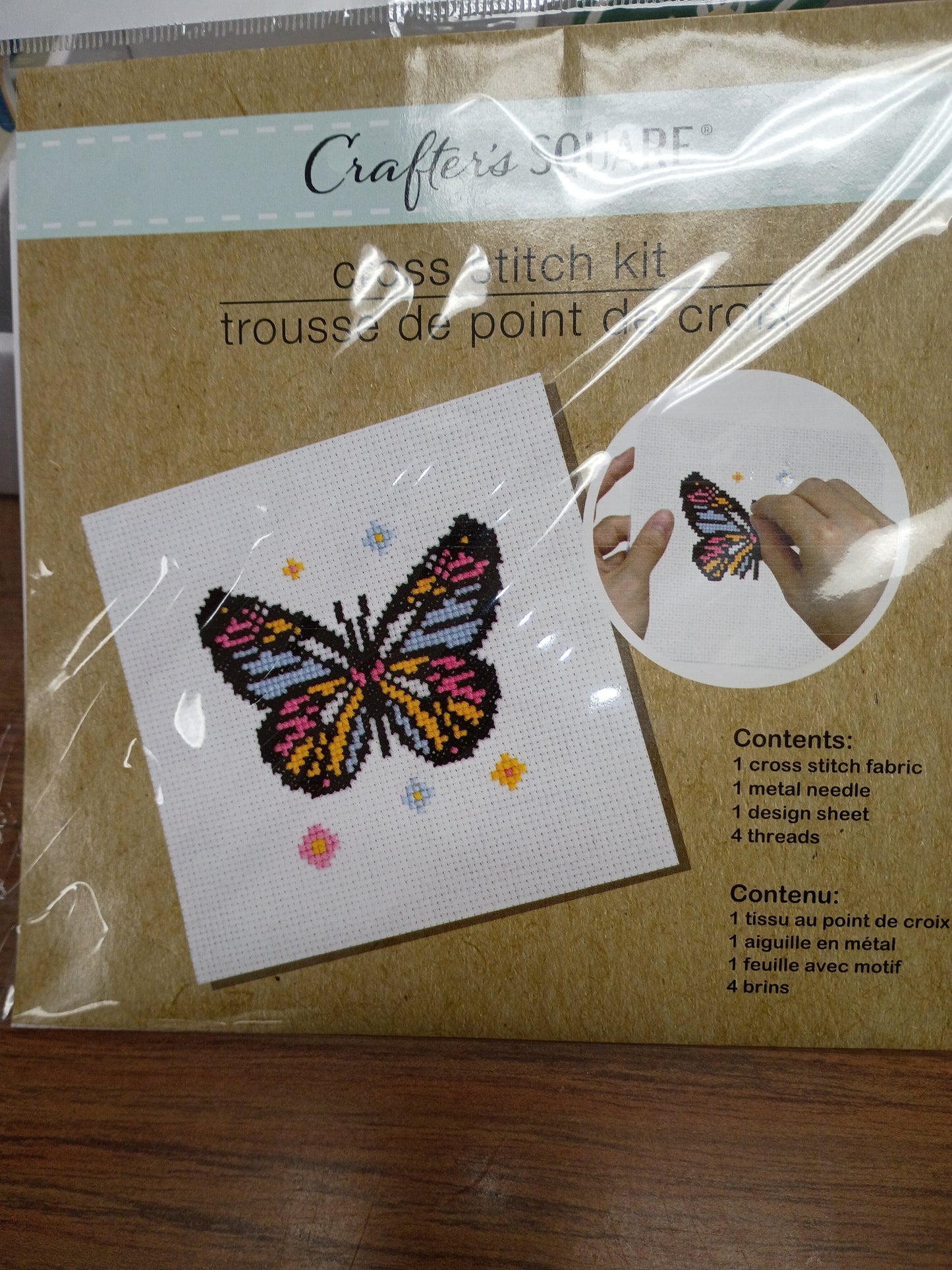 Cross stitch kit butterfly
