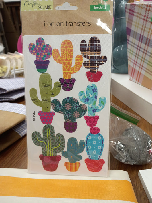 Cactus Iron on transfers