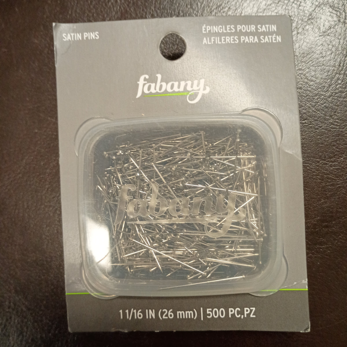 Satin pins 1 1/16 inch